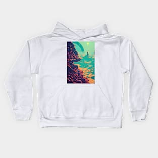 Colossal Statue in a New World Kids Hoodie